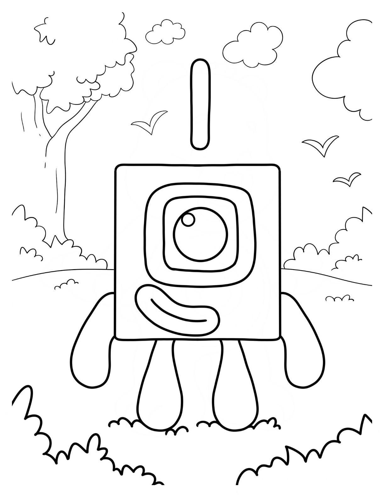 Numberblocks coloring pages by coloringpageswk on