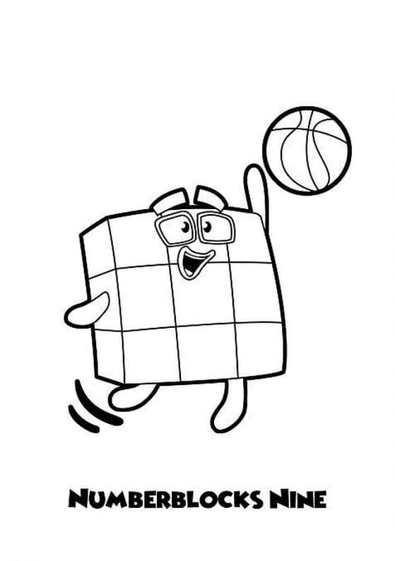 Numberblocks coloring pages