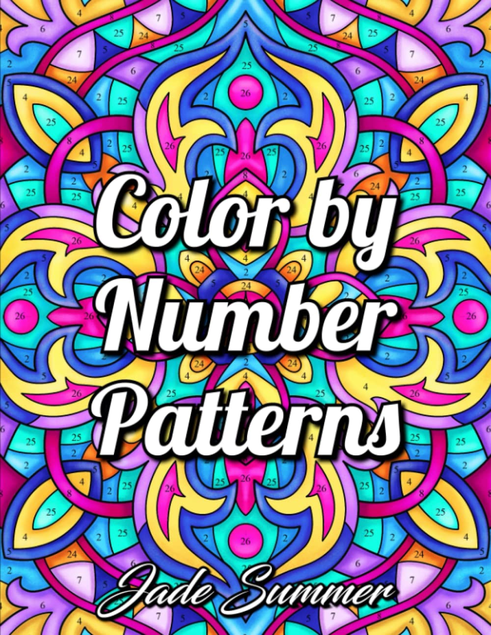 Relaxing color by number patterns easy adult malaysia