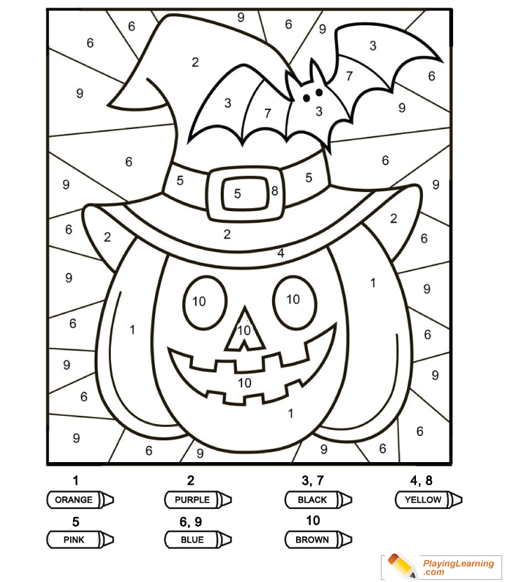 Coloring by numbers to pumpkin free coloring by numbers to pumpkin