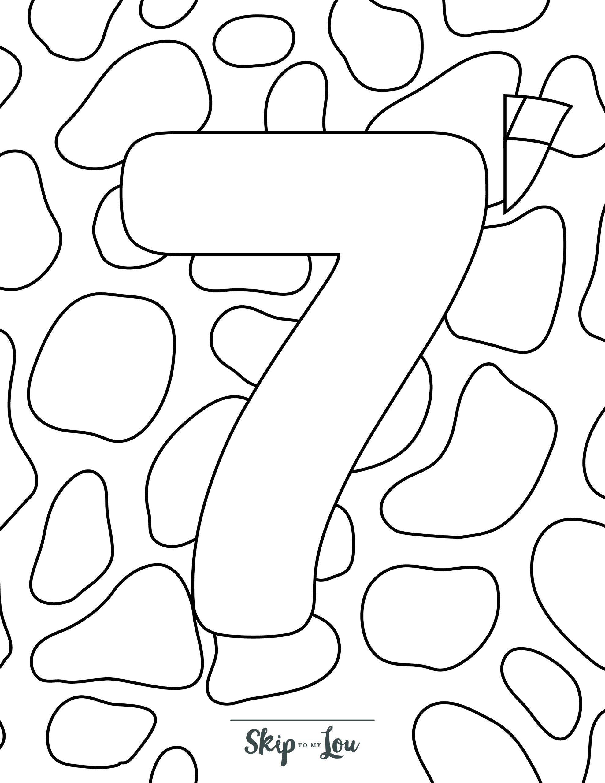 Number coloring pages