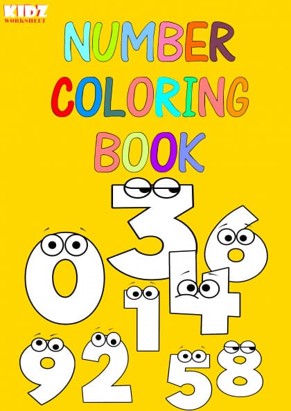 Number coloring book to