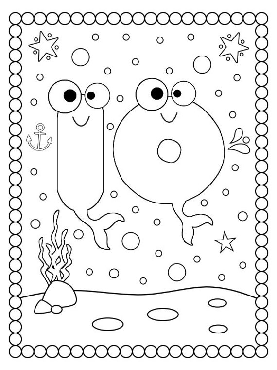 Numbers coloring pages