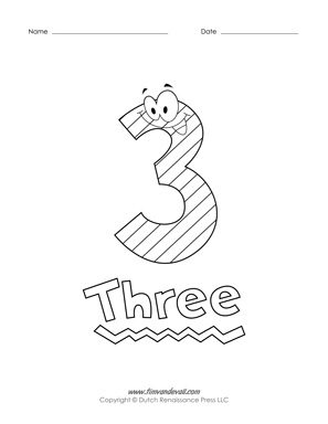 Printable number coloring pages â tims printables