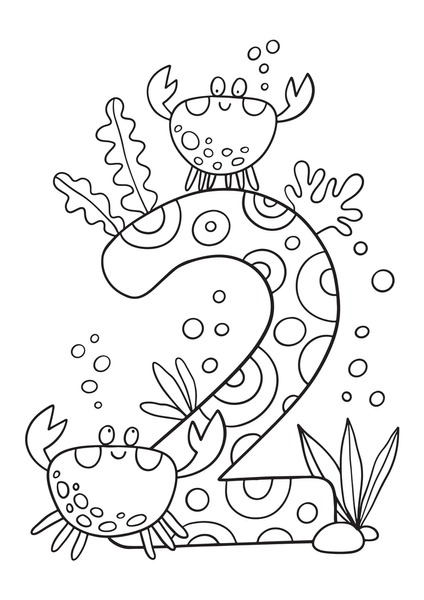 Thousand coloring pages numbers royalty