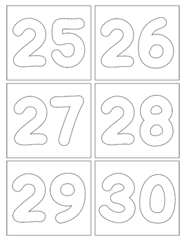 Printable coloring pages numbers