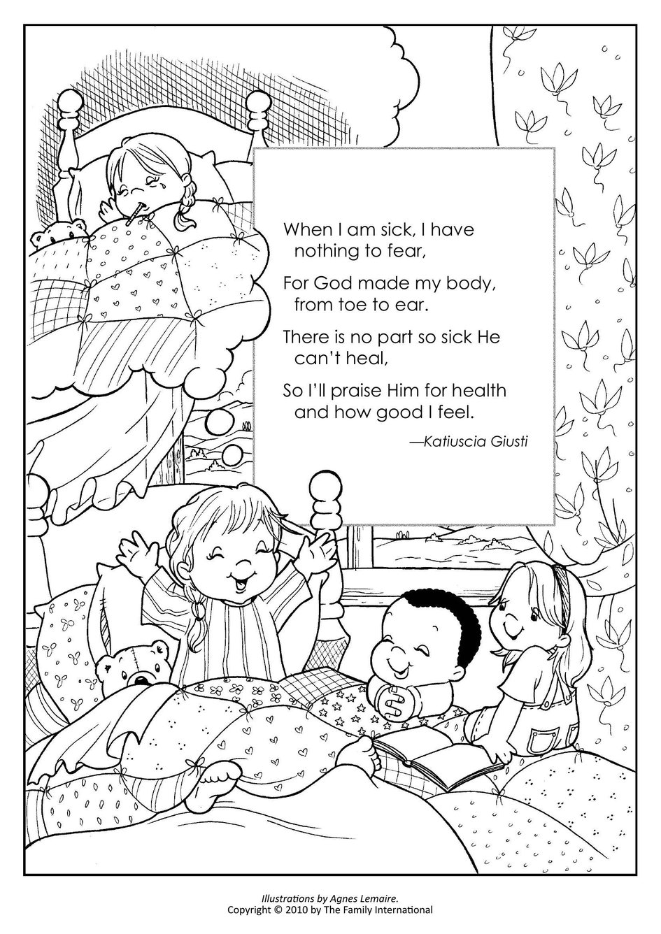 Coloring pages god made my body and a kind deed my wonder studio