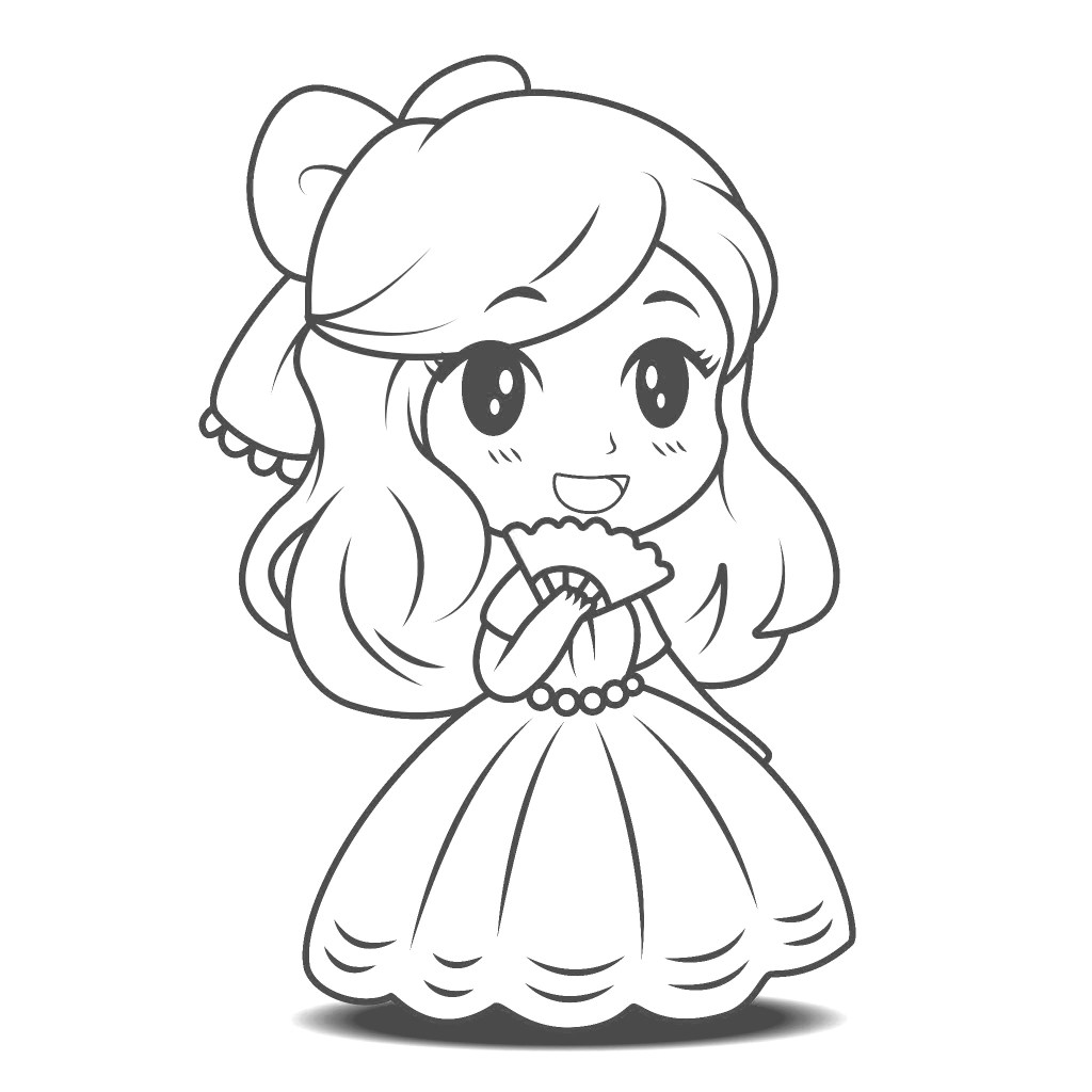 The cutest princess coloring pages for free