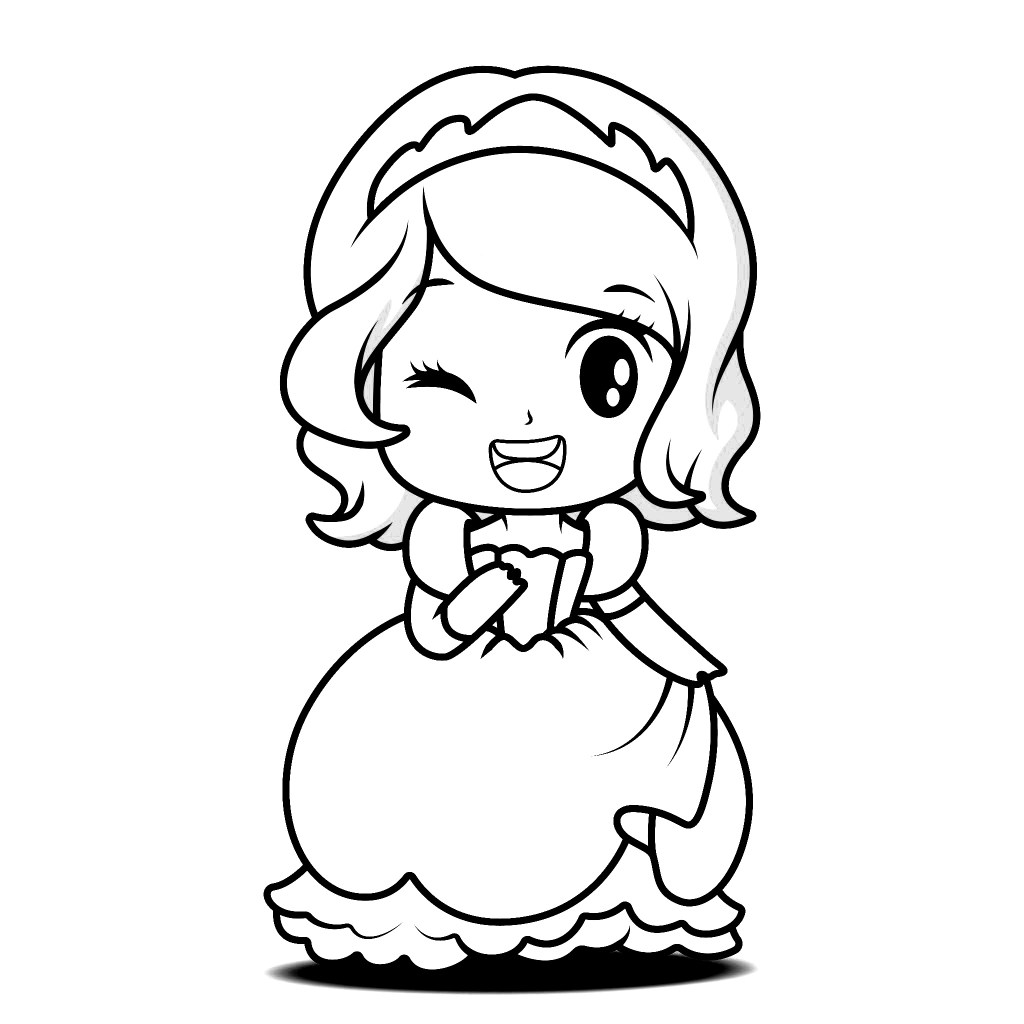 The cutest princess coloring pages for free