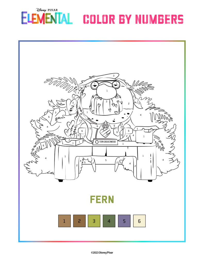 Elemental disney coloring pages printables