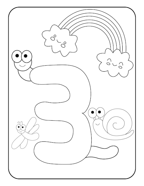 Page numbers coloring images