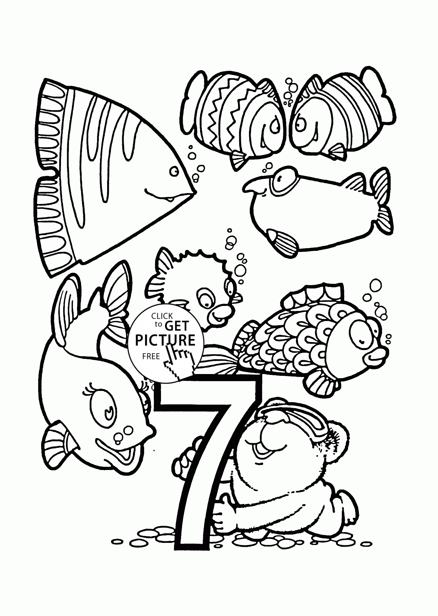 Number coloring pages for preschoolers counting numbers printables free