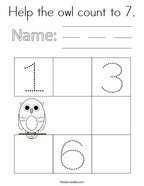 Number coloring pages