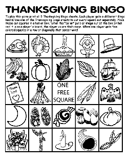 Thanksgiving usa free coloring pages