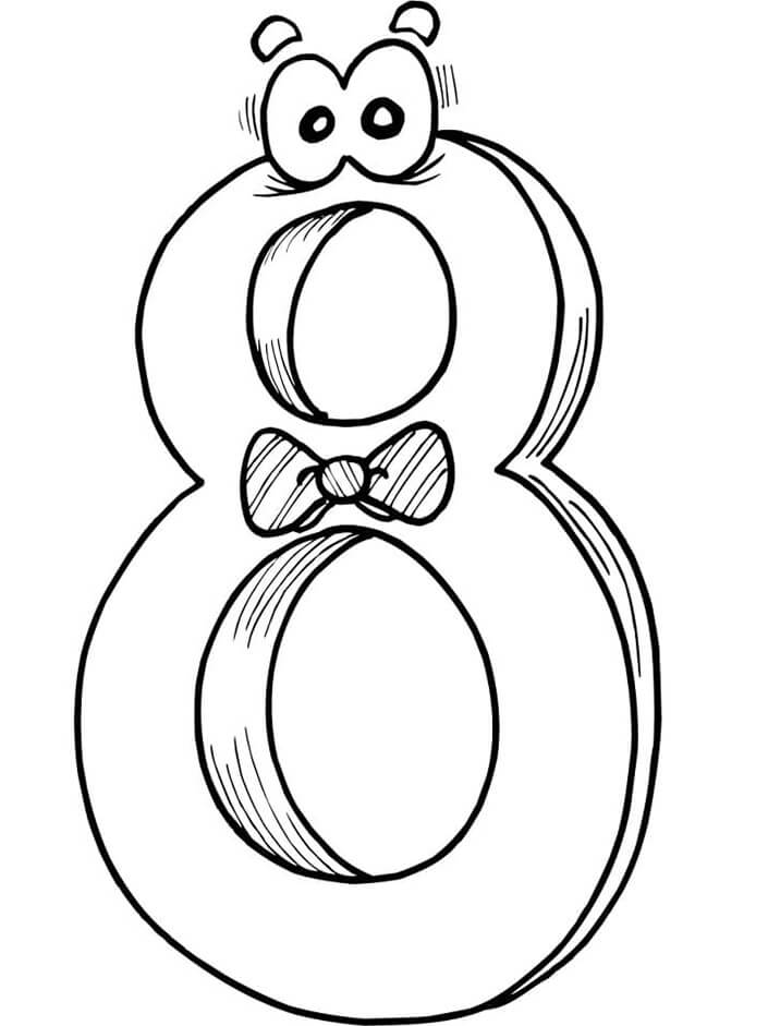 Number coloring pages