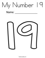 Number coloring pages