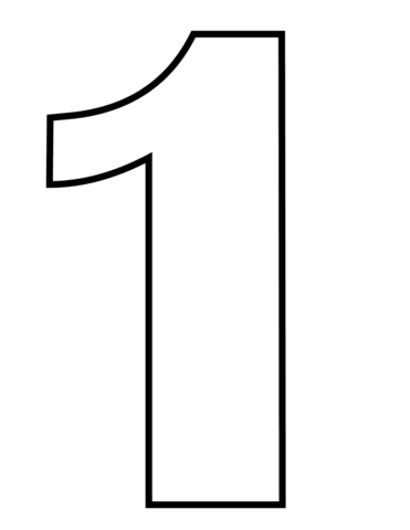 Number coloring page free printable coloring pages