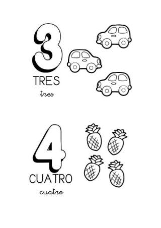 Nãºmeros del al para colorear del al silabario en paãol mold de letras