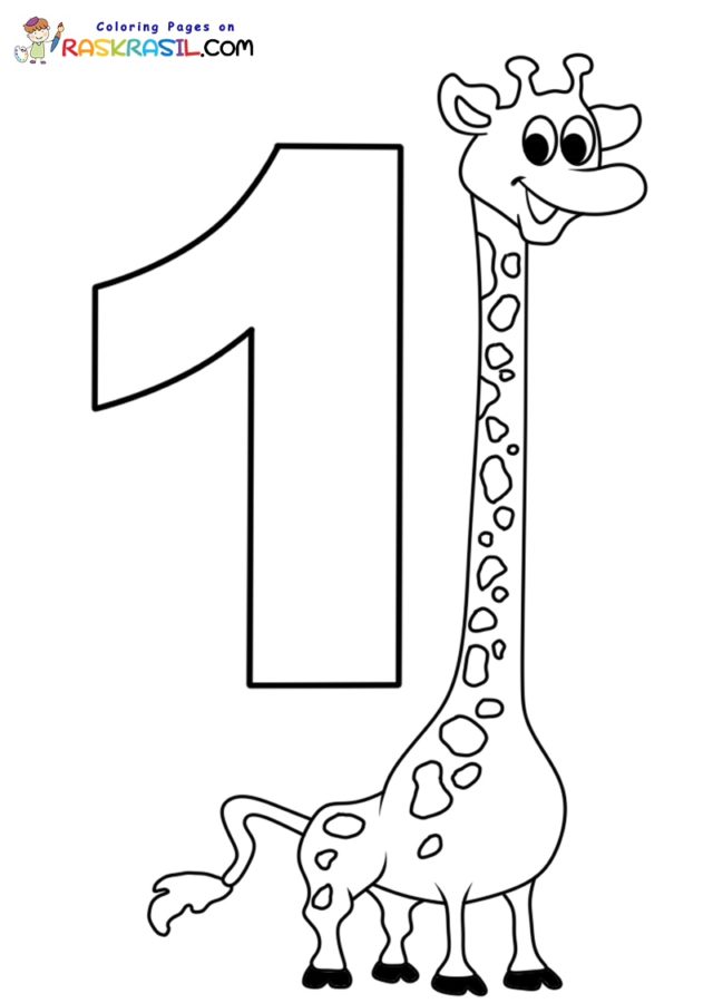 Numbers coloring pages