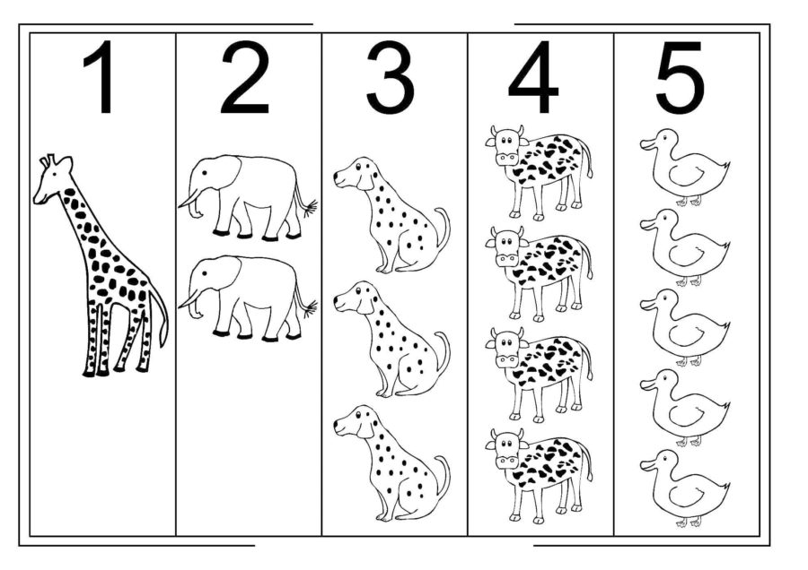 Numbers coloring pages