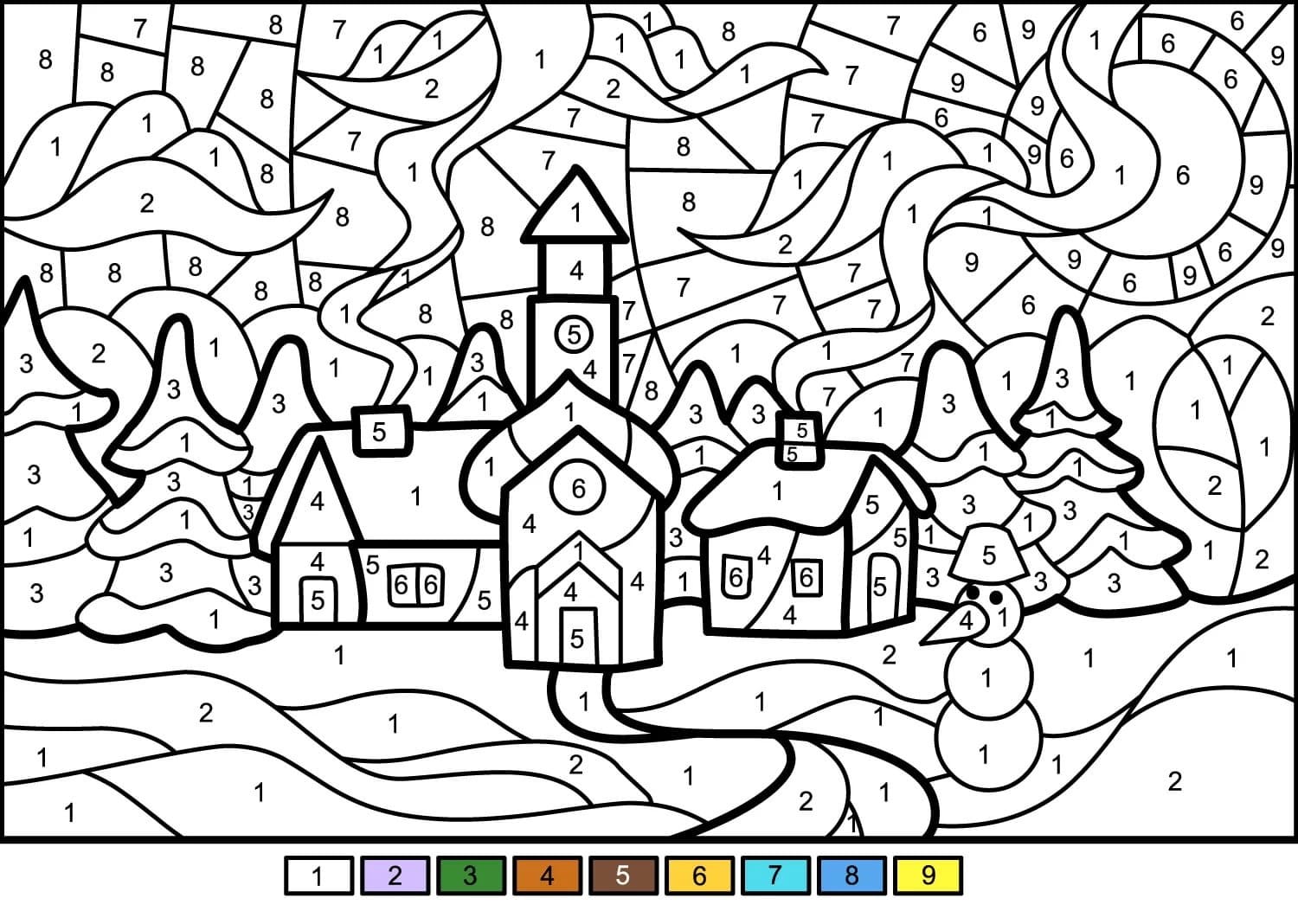 Color by number best worksheets coloring pages free printable