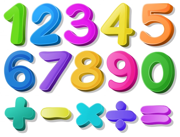 Free vector number