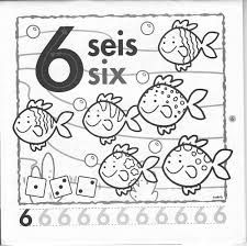 Numeros para colorear en ingles del al