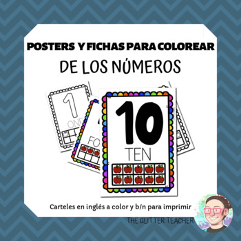 Poster colouring sheet numbers