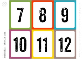 Tarjetas numeros