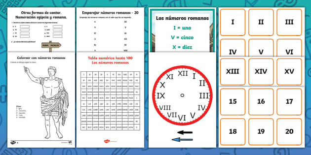 Pack de matemãticas la numeraciãn romana teacher made