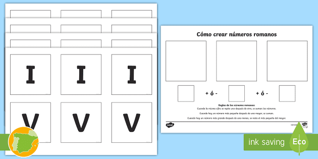 Ficha cãmo crear los nãºmeros romanos teacher made