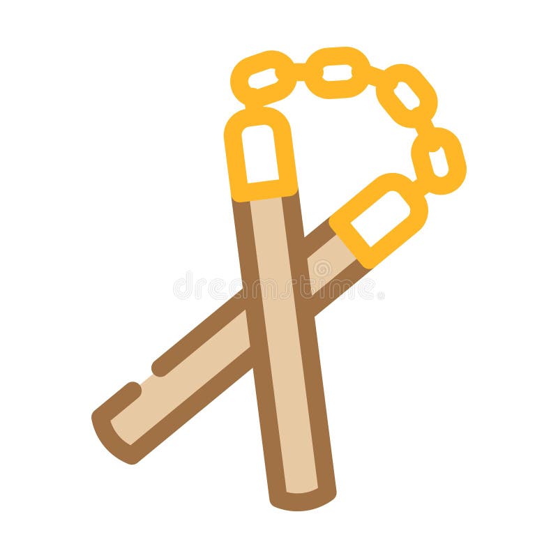 Nunchucks stock illustrations â nunchucks stock illustrations vectors clipart