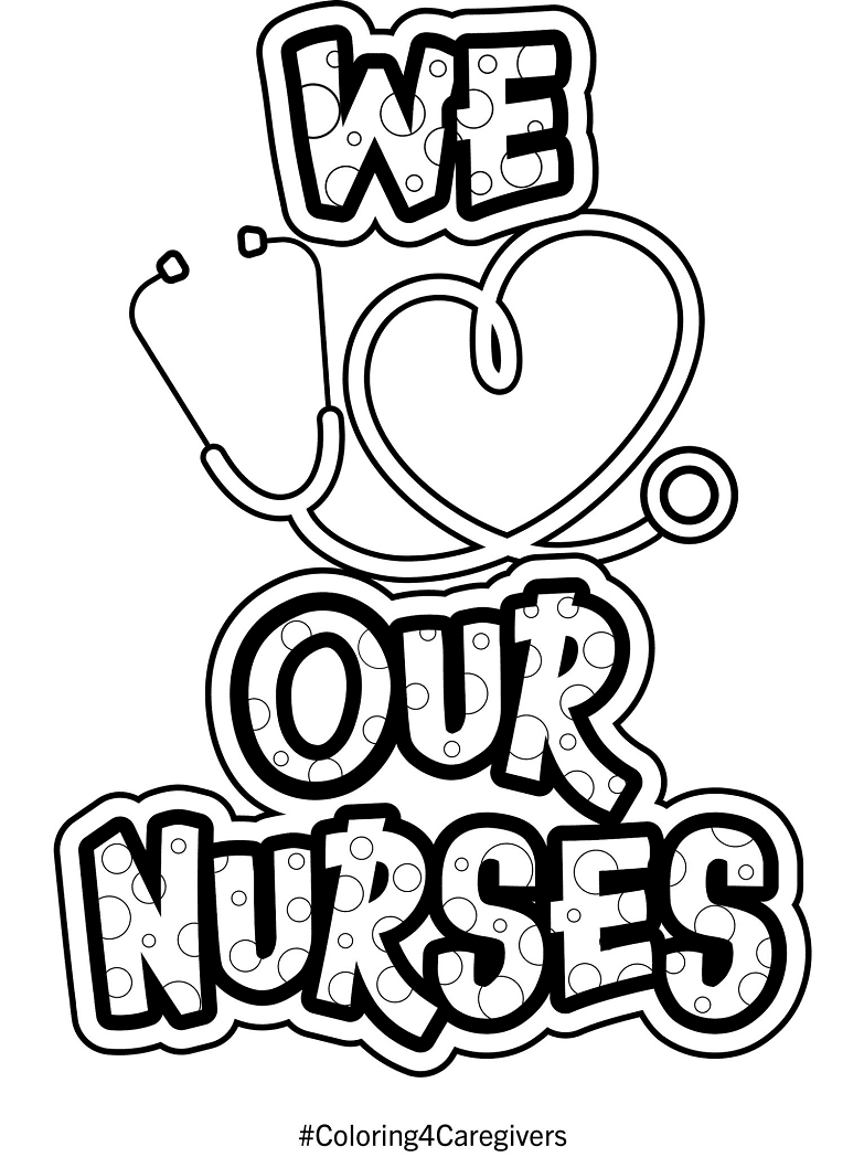 Nurse coloring pages printable for free download