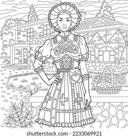 Nurse coloring book images stock photos d objects vectors