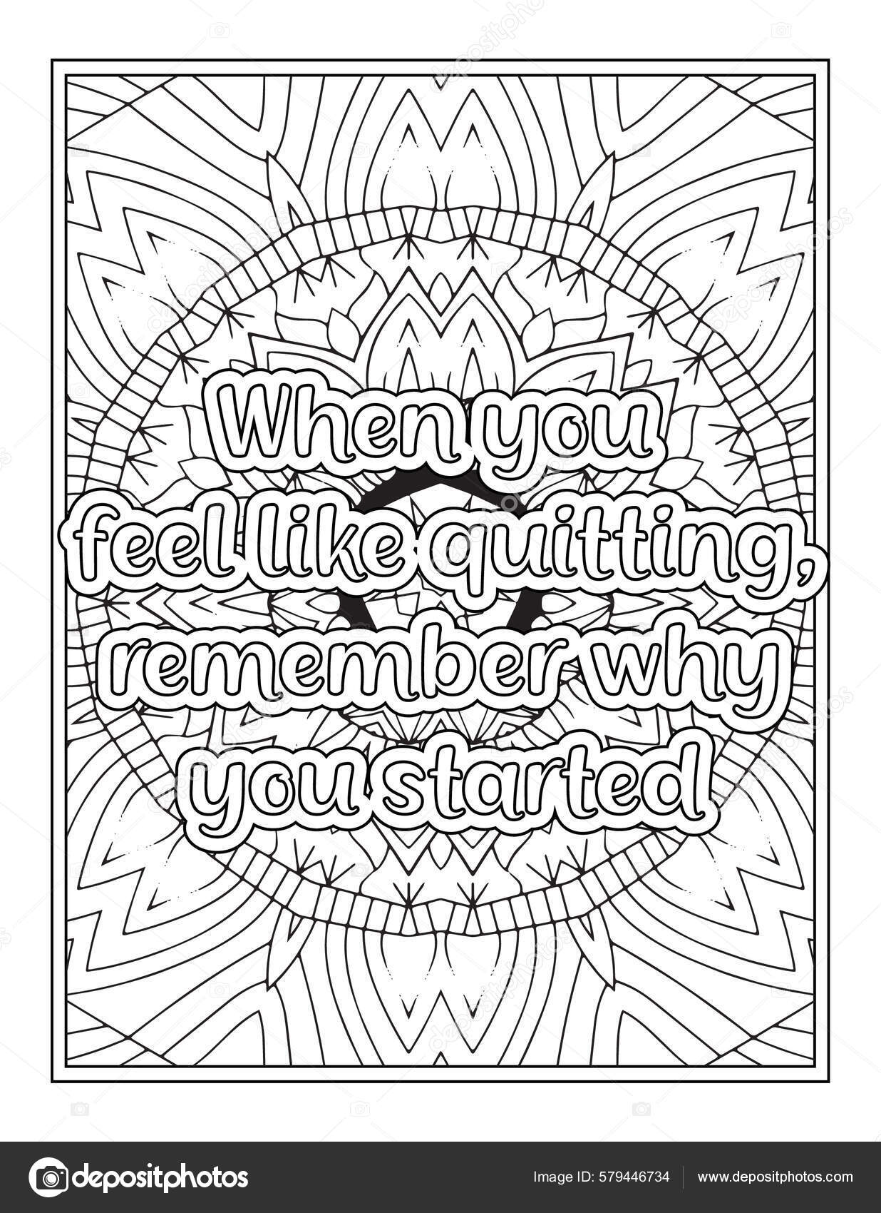 Nurse quotes coloring page kdp interior stock vector by protabsorkar