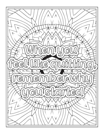 Premium vector nurse quotes mandala coloring page for kdp interior