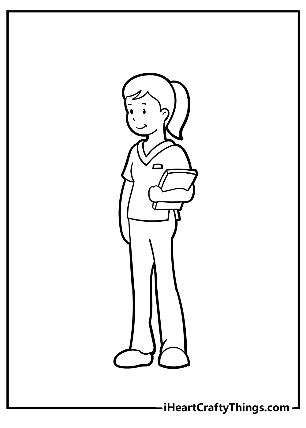 Nurse coloring pages free printables