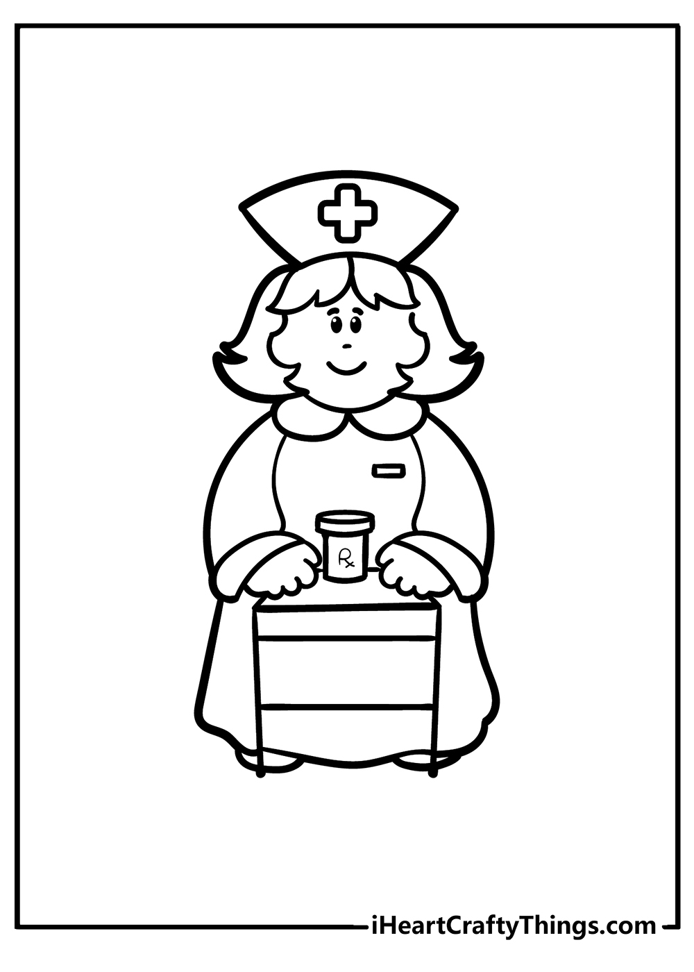 Nurse coloring pages free printables