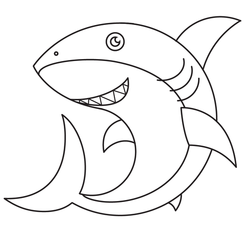 Sharks coloring pages free coloring pages