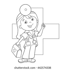 Nurse coloring book images stock photos d objects vectors