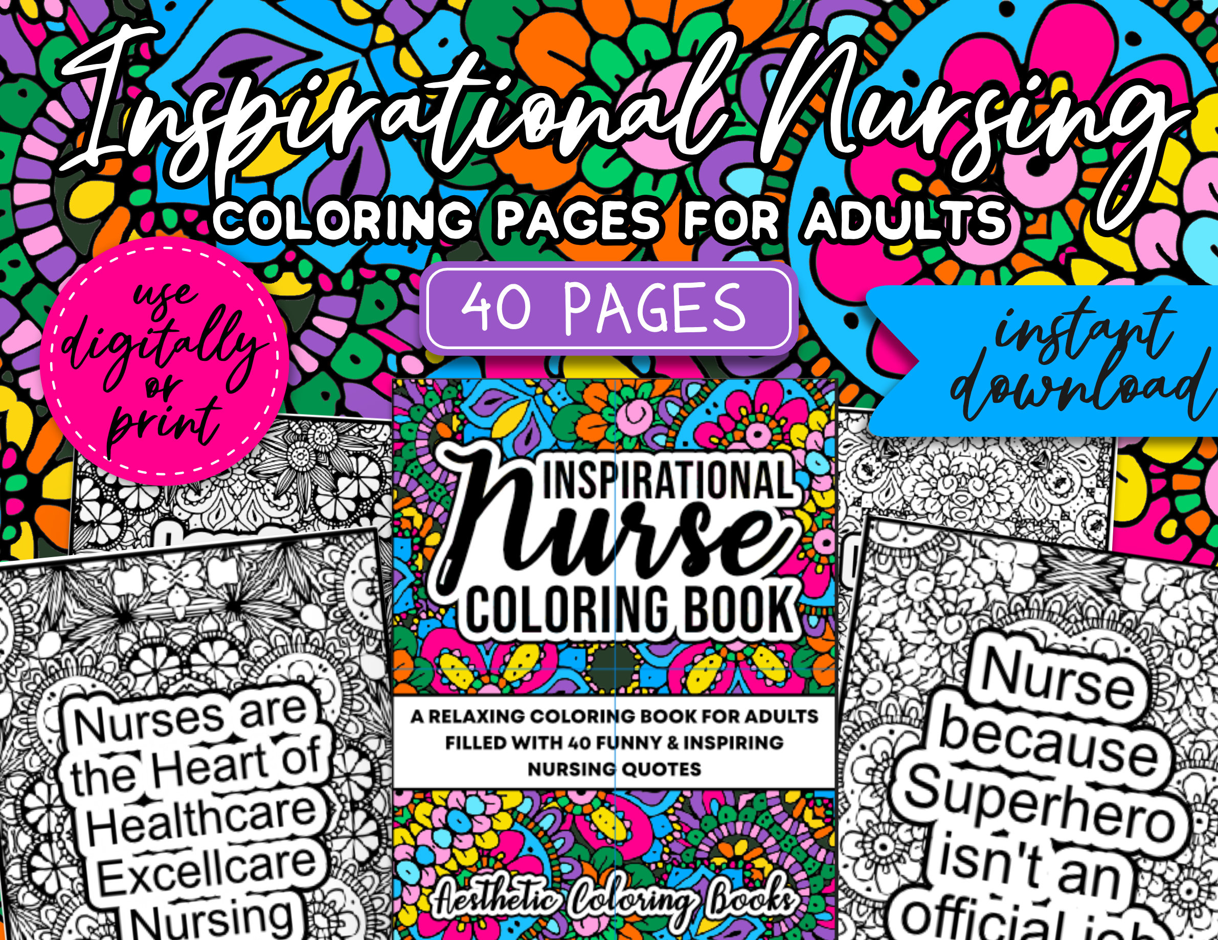 Nurses coloring page