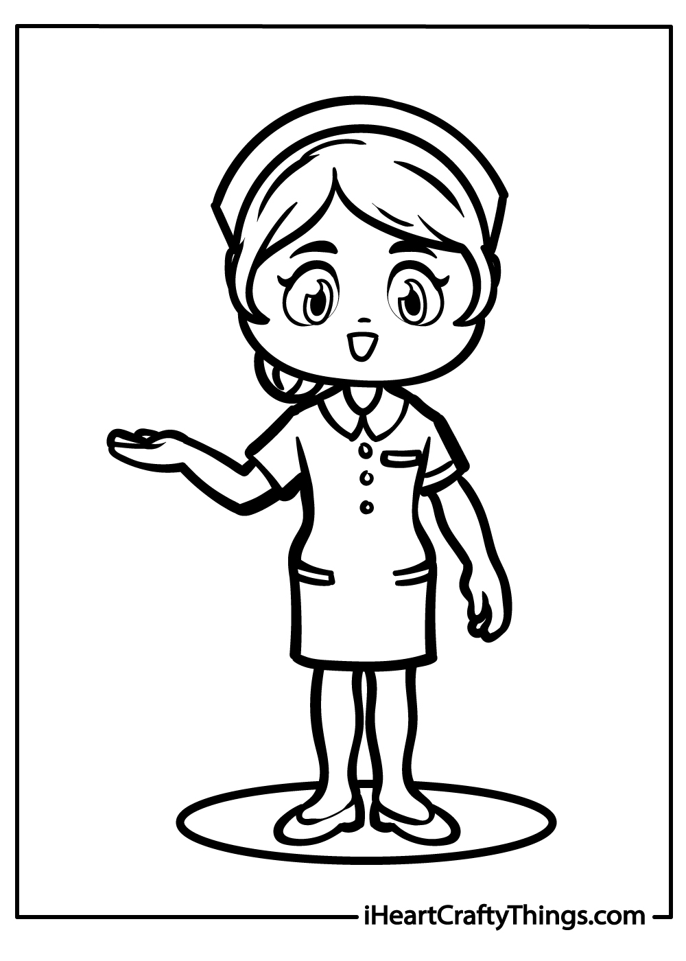 Nurse coloring pages free printables