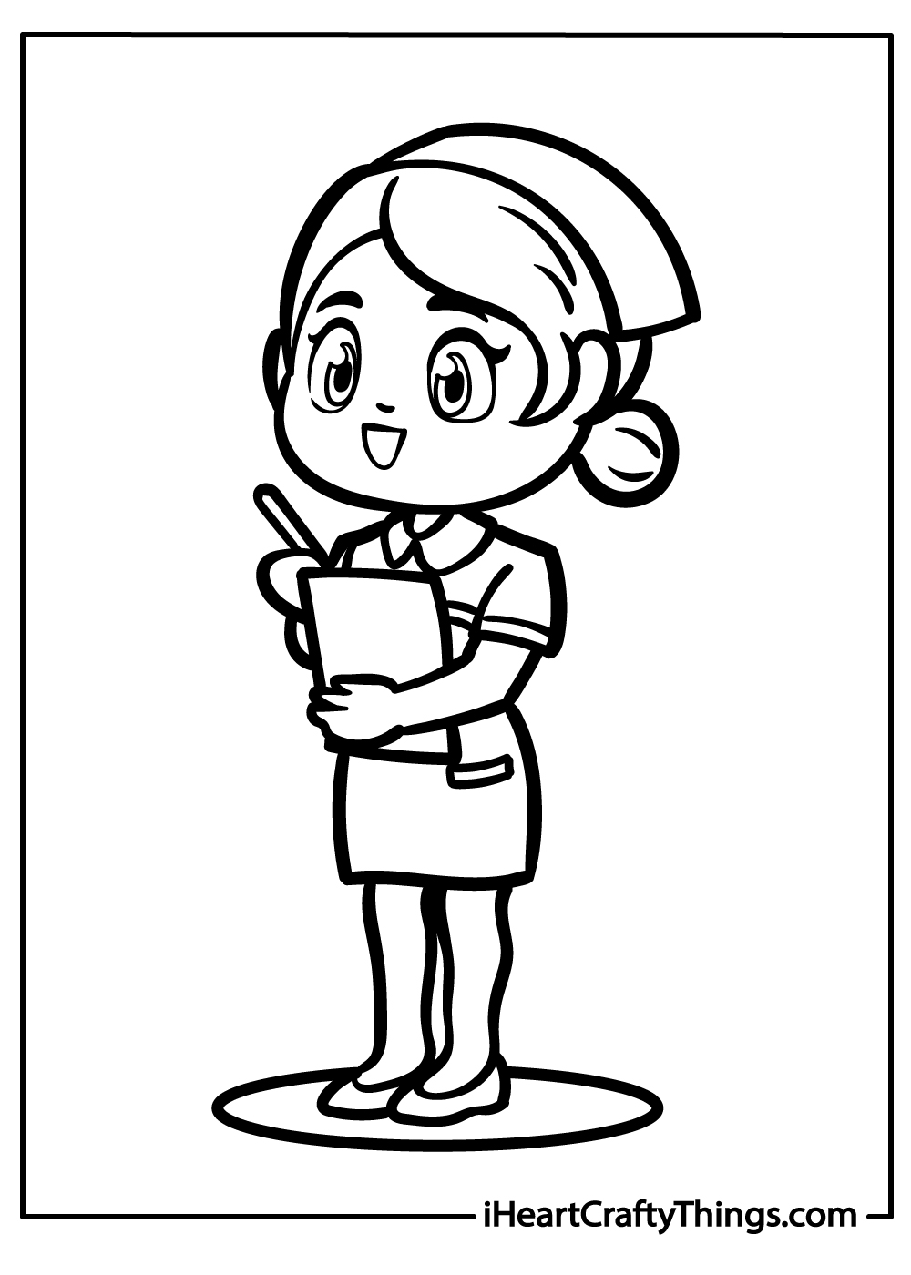 Nurse coloring pages free printables