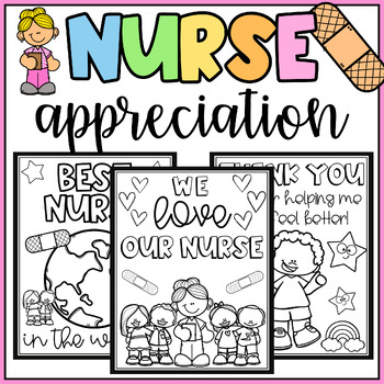 Nurse coloring page tpt