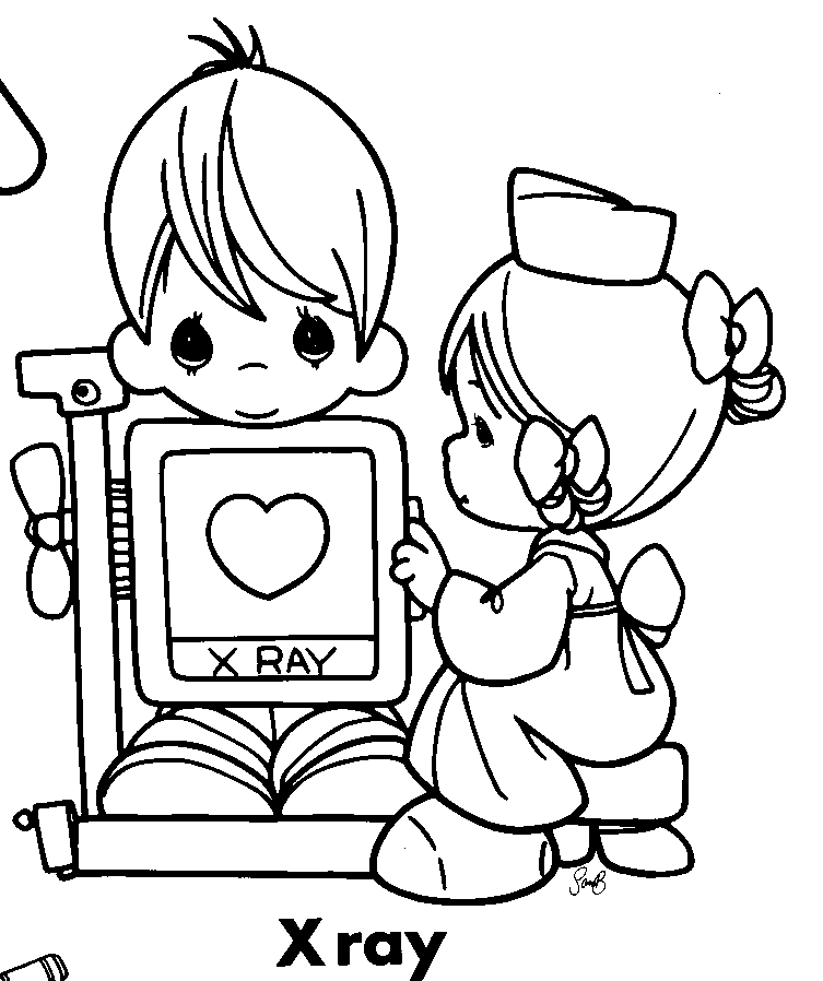 Nurse coloring pages