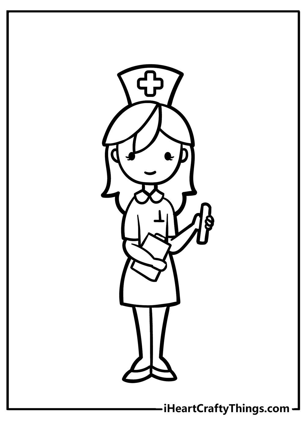 Nurse coloring pages free printables