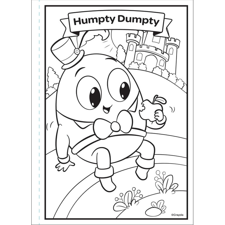 Crayola nursery rhymes coloring book pages child ages