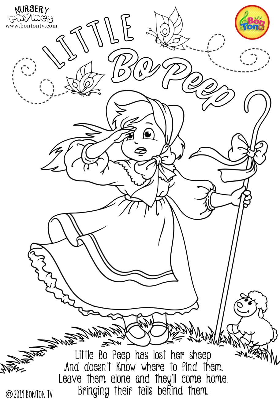 Nursery rhymes coloring pages