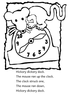 Nursery rhymes coloring pages and printable activities