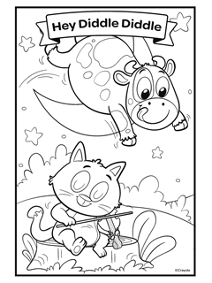 Nursery rhymes free coloring pages